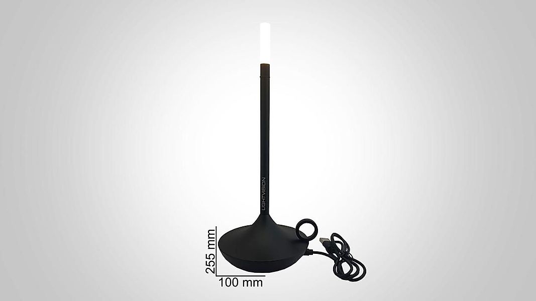 LIGHTVISION LED Nachttischlampe Tischlampe Kerzendesign günstig online kaufen