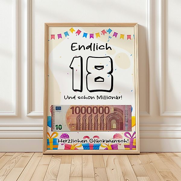 Tigerlino Poster 18. Geburtstag Geschenk Jungen günstig online kaufen
