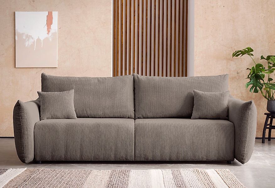 Home affaire 3-Sitzer "MAVAS Schlafsofa mit Bettkasten" ca.240/108cm (Liege günstig online kaufen