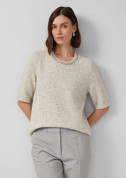 s.Oliver Kurzarmpullover Strickpullover Softer Kurzarm-Pullover aus günstig online kaufen