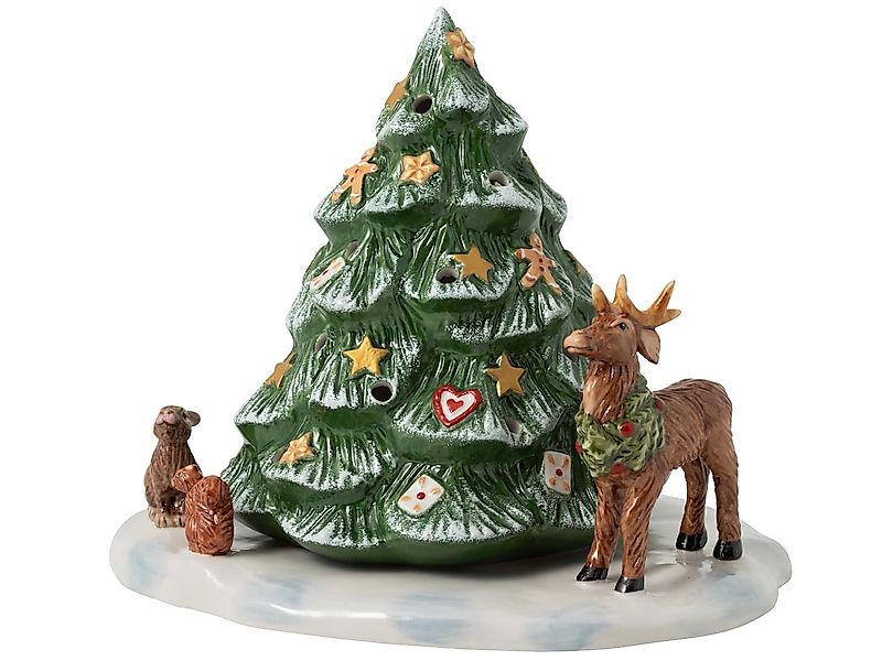 Villeroy & Boch Weihnachtsfigur Christmas Toys Weihnachtsbaum mit Waldtiere günstig online kaufen