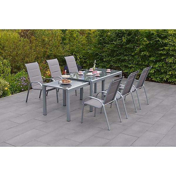 MERXX Garten-Essgruppe "Amalfi di Lusso" 8 Stk. tlg. mit 6 Sesseln und vers günstig online kaufen