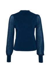 Zero Strickpullover Damen Strickpullover mit transparenten günstig online kaufen