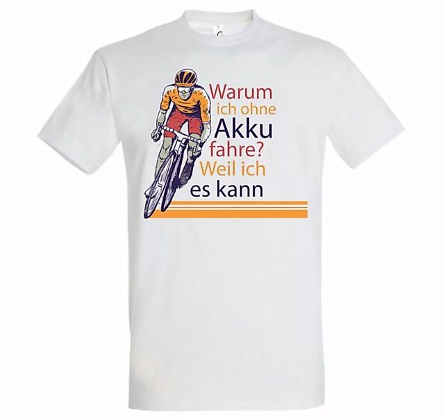 Youth Designz T-Shirt "Warum ich ohne Akku fahre? Weil ich es kann" Herren günstig online kaufen
