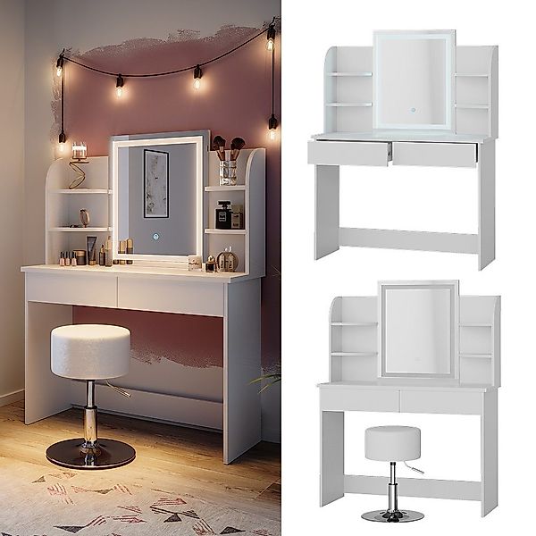 Vicco Schminktisch Charlotte, Weiß, 106 cm günstig online kaufen