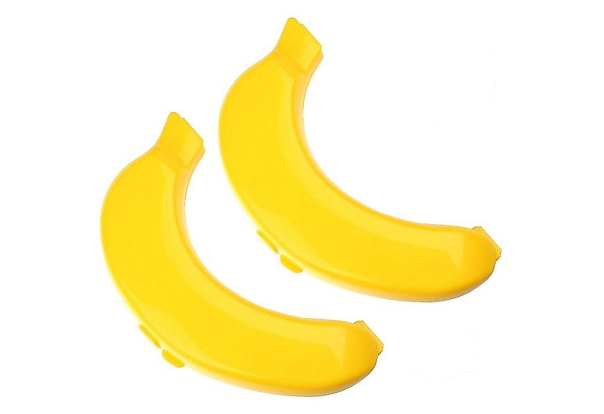 Sanixa Aufbewahrungsdose Bananenbox 2er Set Gelb Kunststoff BPA Frei Banane günstig online kaufen