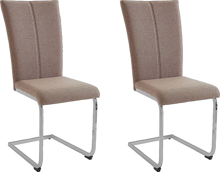 Home affaire Freischwinger "Nils" (Set) 2 Stk. Feinstruktur  Microfaser Stu günstig online kaufen