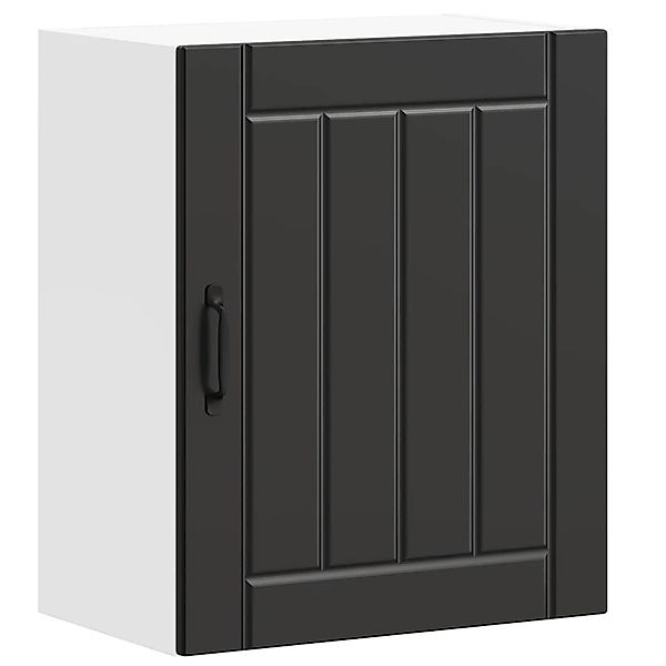 vidaXL Küchen-Hängeschrank Lucca Schwarz Holzwerkstoff 853799 günstig online kaufen