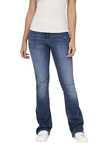 Only Damen Jeans ONLBLUSH MID FLARED TAI305 Blau - Medium Blue Denim günstig online kaufen