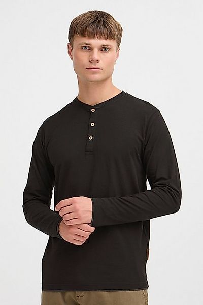 Indicode Rundhalsshirt IDGifford Longsleeve mit Knopfleiste günstig online kaufen