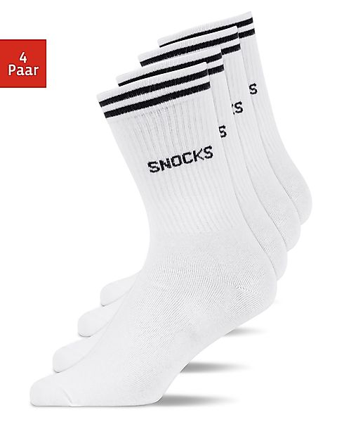 SNOCKS Sportsocken Hohe Tennissocken mit Streifen günstig online kaufen