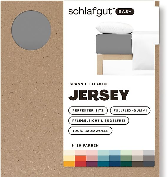 Schlafgut Spannbettlaken »EASY aus 100% Baumwolle, weich & saugfähig, Marke günstig online kaufen