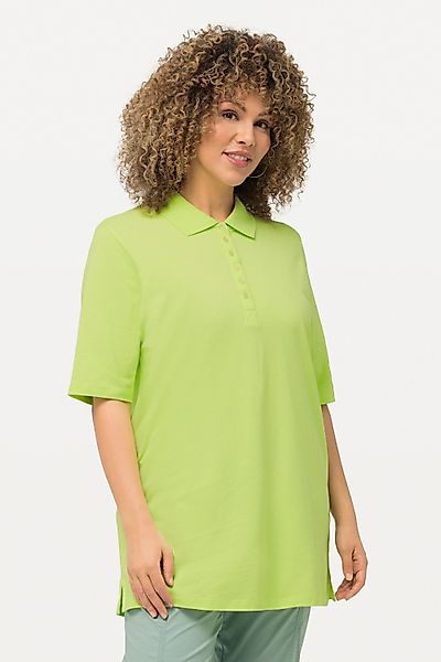 Ulla Popken T-Shirt Poloshirt Piqué Polokragen günstig online kaufen