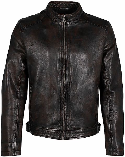 Mauritius Lederjacke "MMAdelmo" mti Reißverschluss, Stehkragen günstig online kaufen
