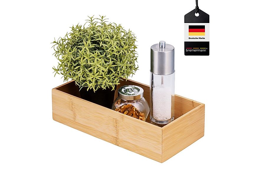 bremermann Gewürzregal Aufbewahrungsbox, aus Bambus, ca. 30 x 7,5 x 15 cm günstig online kaufen