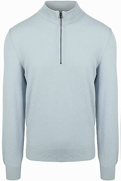 BOSS Ebrando-P Halfzip Pullover Hellblau - Größe XXL günstig online kaufen