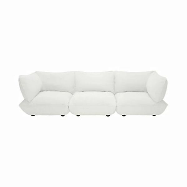 Sofa Sumo Grand textil weiß beige / 4-Sitzer - L 301 cm - Fatboy - günstig online kaufen