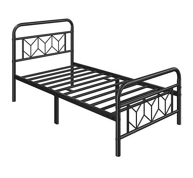 Yaheetech Metallbett, Vintage Bettrahmen mit Hohem Kopfteil, Bettgestell günstig online kaufen