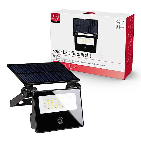 Solarstrahler 800lm 4000K mit IP54 Sensor günstig online kaufen