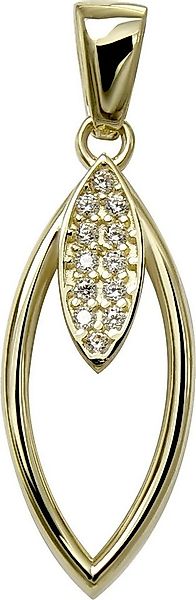 GoldDream Kettenanhänger GoldDream Kettenanhänger Ovale Zirkonia (Kettenanh günstig online kaufen