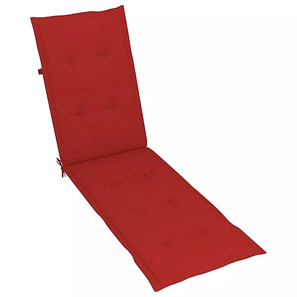 Liegestuhl-auflage Rot (75+105)x50x4 Cm günstig online kaufen