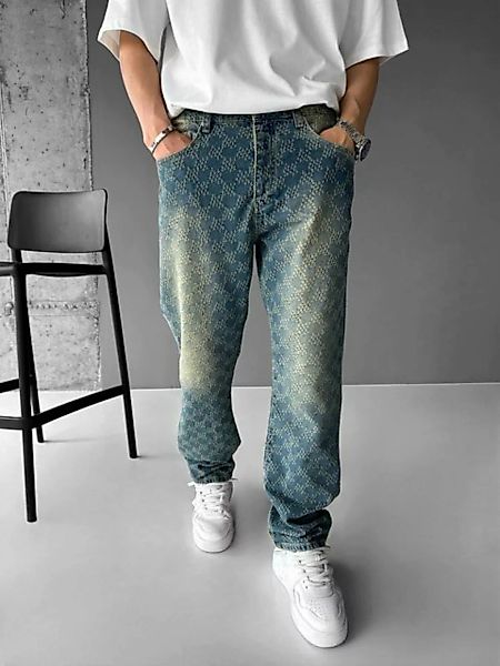 Abluka Bequeme Jeans BAGGY EMBROIDERED JEANS WASHED günstig online kaufen
