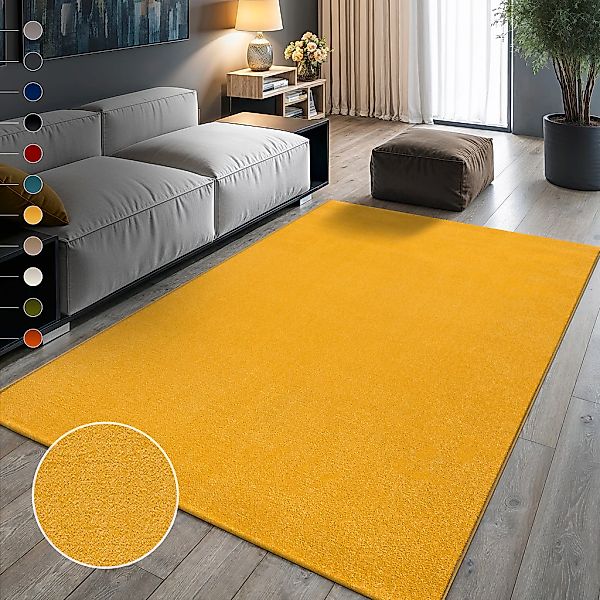 Sanat Teppich "UNI, auch als Läufer- und Rundgrößen erhältlich" rechteckig günstig online kaufen