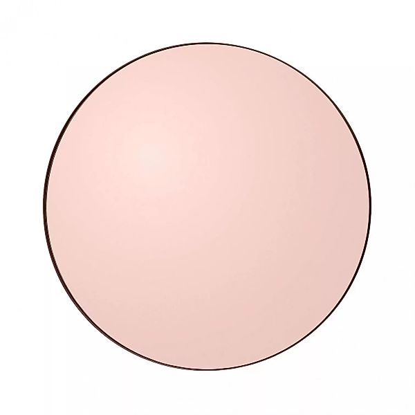 Wandspiegel Circum Small metall rosa / Ø 70 cm - AYTM - Rosa günstig online kaufen