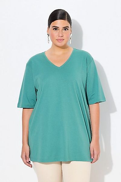 Ulla Popken T-Shirt T-Shirt V-Ausschnitt Relaxed günstig online kaufen