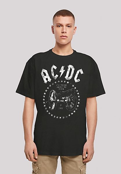 F4NT4STIC T-Shirt "ACDC Rock Band We Salute You Cannon" Print günstig online kaufen