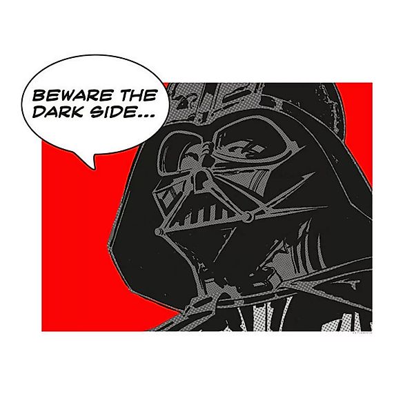 Komar Wandbild Star Wars Classic Comic Quote Vader Star Wars - Intro B/L: c günstig online kaufen
