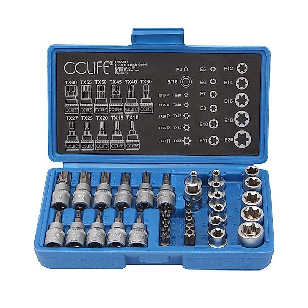 CCLIFE Steckschlüssel 3/8" Steckschlüssel Satz Torx günstig online kaufen