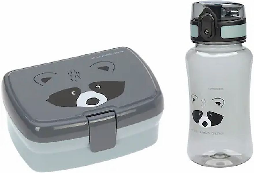 LÄSSIG Lunchbox »About Friends, Racoon«, (Set, 2 tlg.), mit Trinkflasche günstig online kaufen