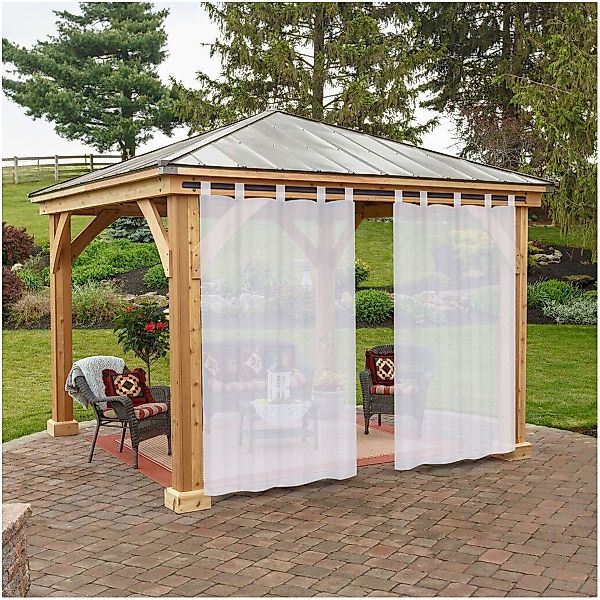Qelus Outdoorgardine Wasserdicht Outdoorvorhänge,Sonnenschutz balkon Gardin günstig online kaufen