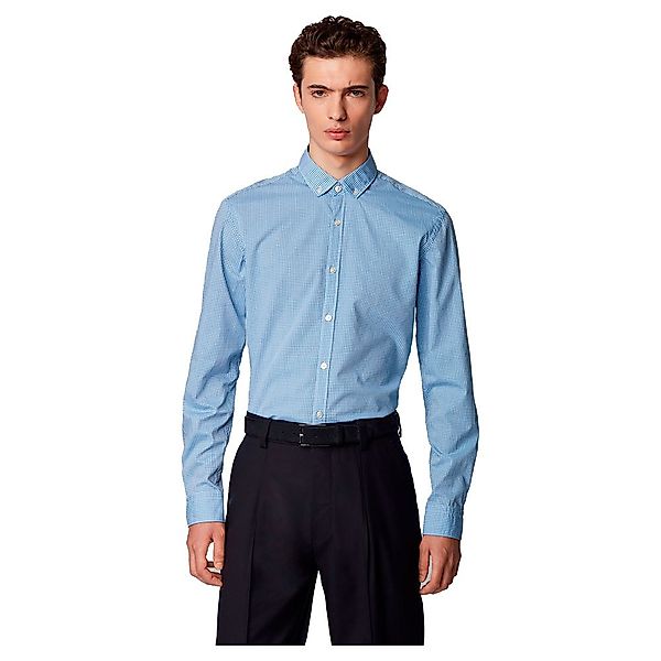 Boss Rikard Langarm Hemd M Medium Blue günstig online kaufen