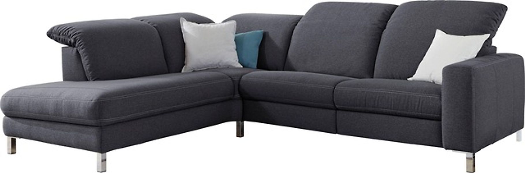 3C Candy Ecksofa »Homely bequem und komfortabel, mit verstellbaren Kopfteil günstig online kaufen