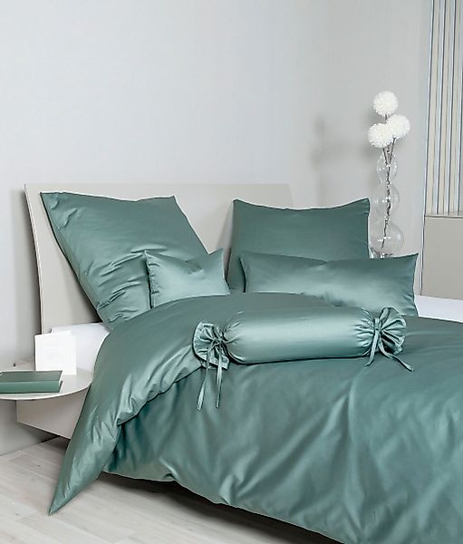 Janine Kissenbezug »Colors Mako Satin«, (2 St.), mit Reißverschluss, uni Ki günstig online kaufen