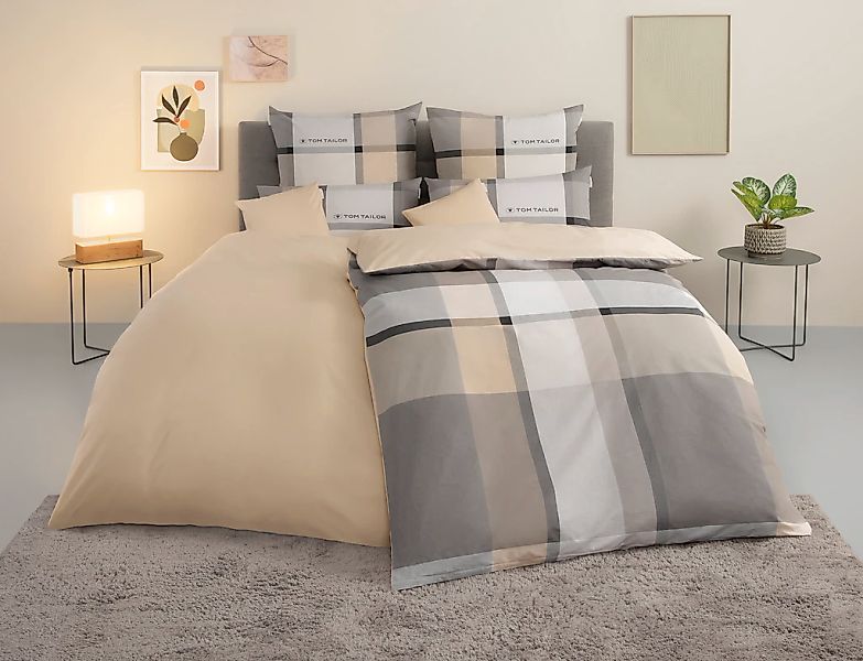 TOM TAILOR HOME Bettwäsche "Lenny in Gr. 135x200 oder 155x220 cm" 3 Stk. mi günstig online kaufen