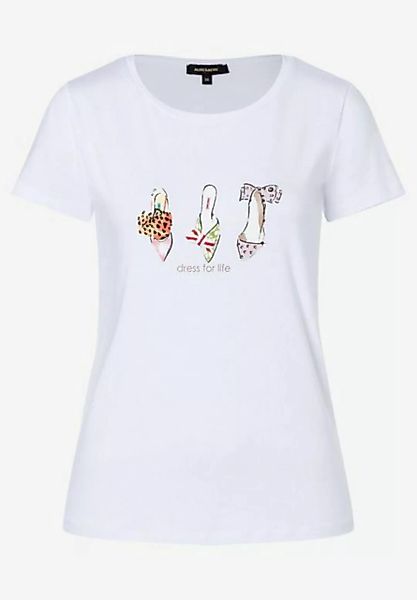 MORE&MORE T-Shirt T-Shirt Print 3 Shoes, white günstig online kaufen