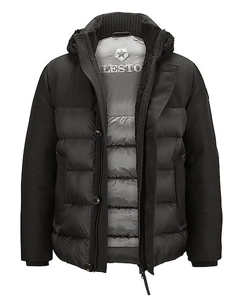 Milestone Steppjacke MSBrooklyn Materialmix in Wolloptik mit abnehmbarer Ka günstig online kaufen