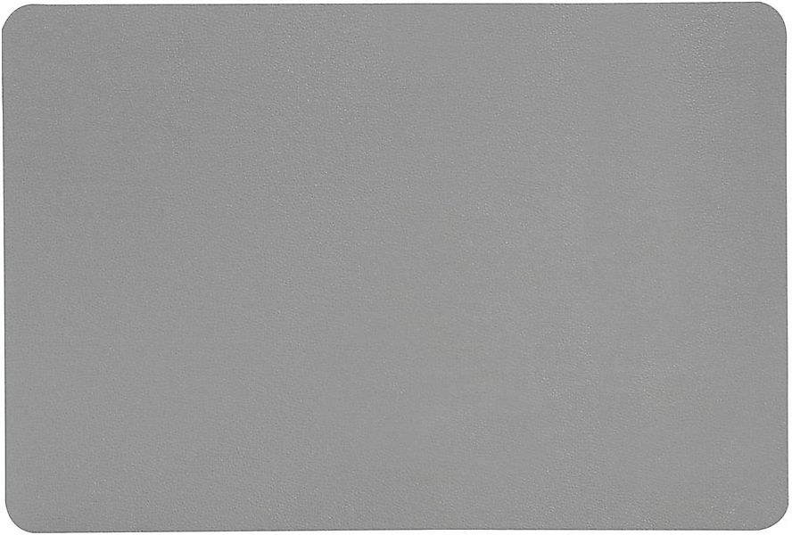KESPER® Platzset Platzset, Tischset Lederoptik grau 44x29cm Kunststoff, (1- günstig online kaufen