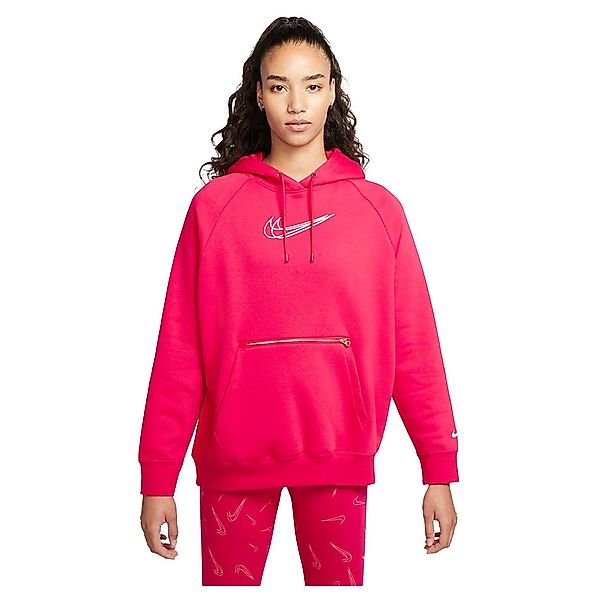 Nike Sportswear Po Print Kapuzenpullover XS Very Berry günstig online kaufen