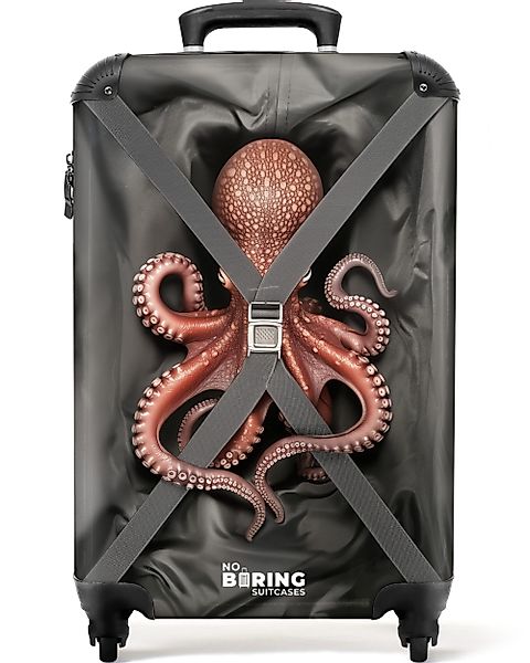 NoBoringSuitcases.com© Hartschalen-Trolley Oktopus in Bewegung 55x35x20cm, günstig online kaufen