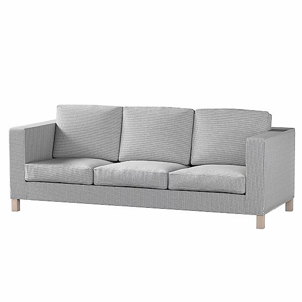 Bezug für Karlanda 3-Sitzer Sofa nicht ausklappbar, kurz, schwarz-beige, Be günstig online kaufen