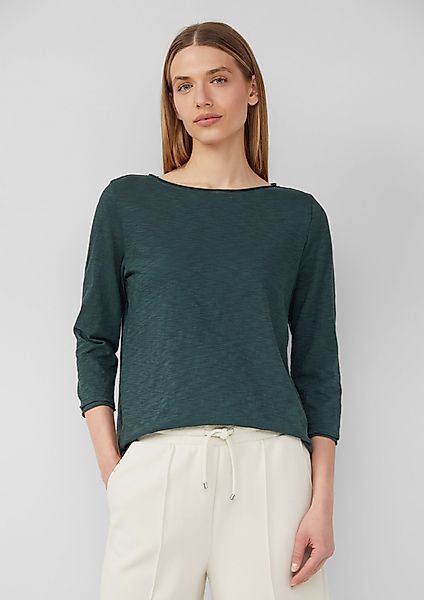 s.Oliver 3/4-Arm-Shirt Shirt mit Flammgarnstruktur und günstig online kaufen