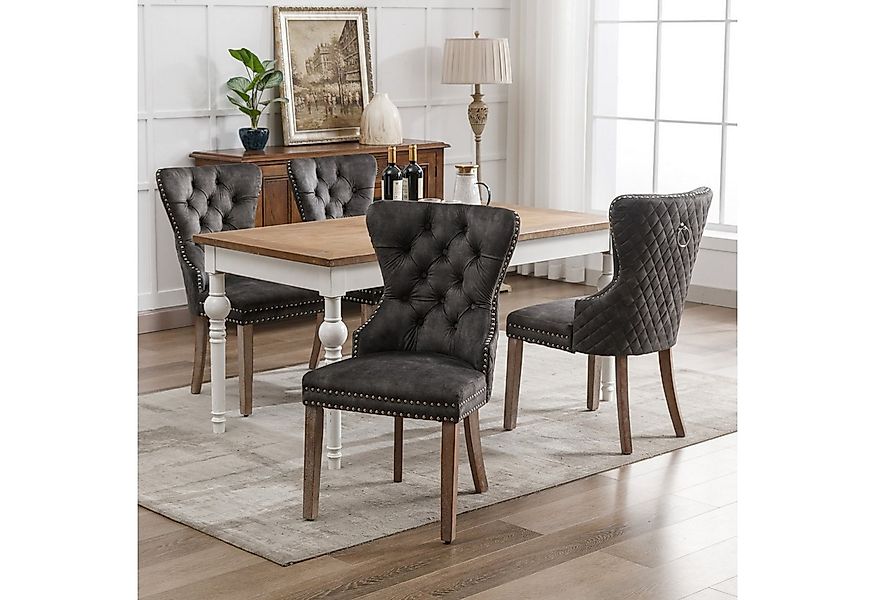 Flieks Esszimmerstuhl (Set, 4 St), 4er Set Polsterstühle Küchenstühle Wohnz günstig online kaufen