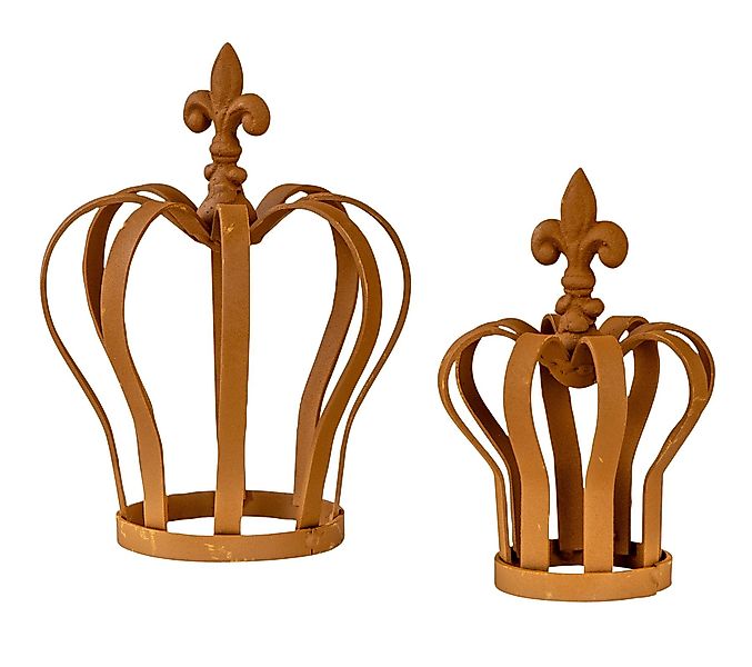 Levandeo® Gartenfigur, 2er Set Krone Metall günstig online kaufen
