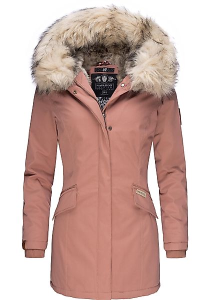 Navahoo Wintermantel "Cristal", stylischer Damen Winterparka mit Kunstfell- günstig online kaufen