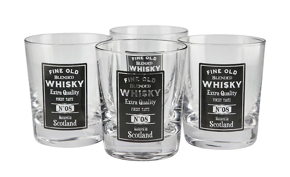 for friends Whiskeygläser, 4er-Set - transparent/klar - Glas - 9,6 cm - Ges günstig online kaufen