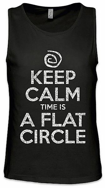Urban Backwoods Tanktop Keep Calm Time Is A Flat Zirkel Ärmelloses T-Shirt günstig online kaufen